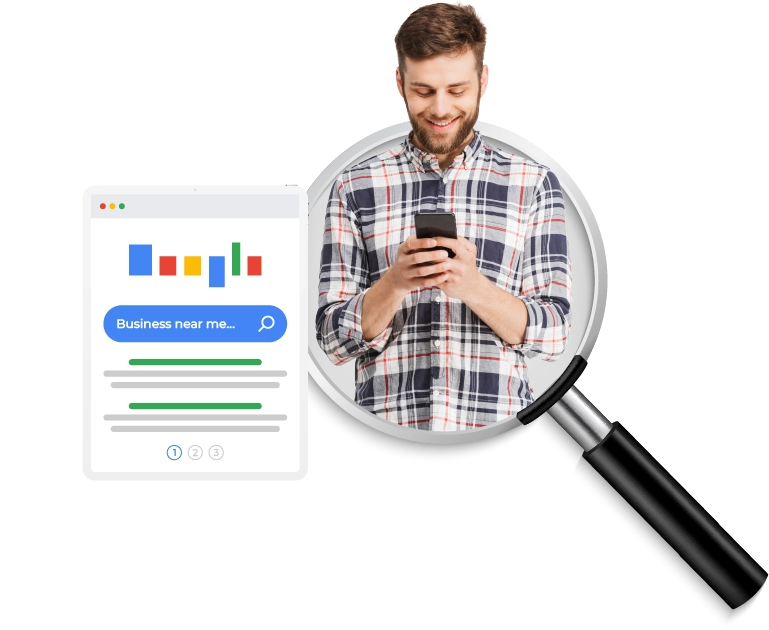 Man looking at his phone